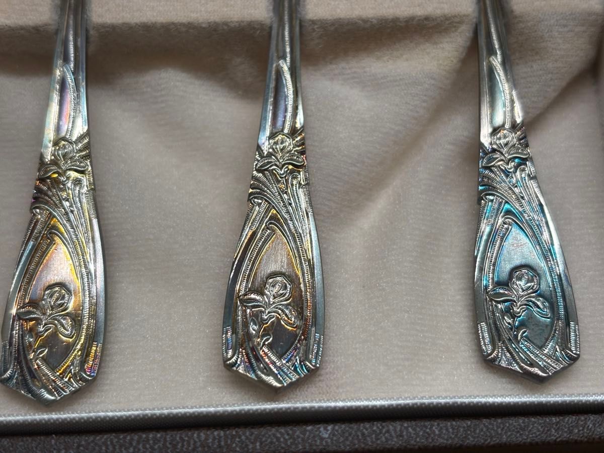 訳あり】LUCKY WOOD ラッキーウッド カトラリー スプーンセット 銀