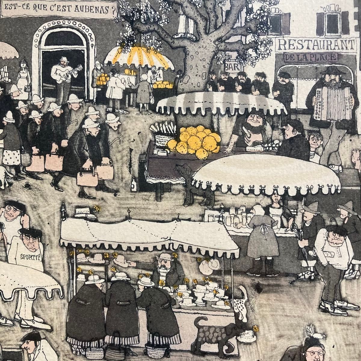 真作】グラハム・クラーク 手彩色エッチング 直筆サイン 版画 絵画