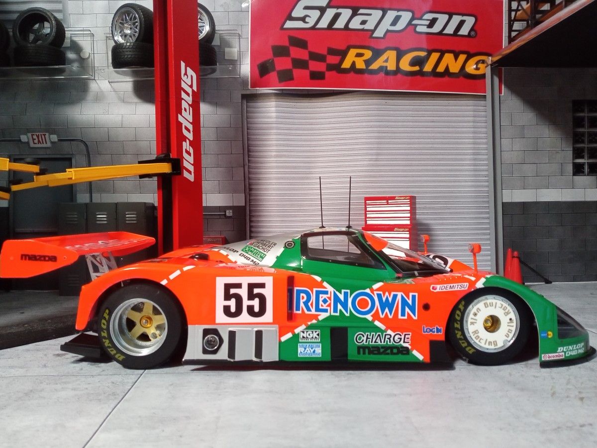 タミヤ製 1/10 Cカーシャーシ RENOWN CHARGE MAZDA 787B レナウン