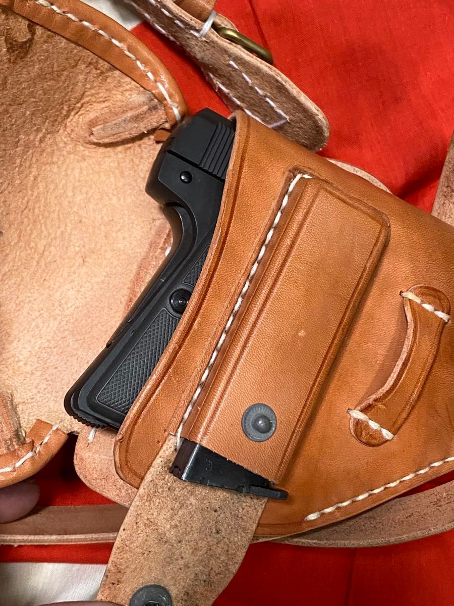 大日本帝国陸軍将校 ブローニング M1910用ホルスター＋小型拳銃弾薬盒