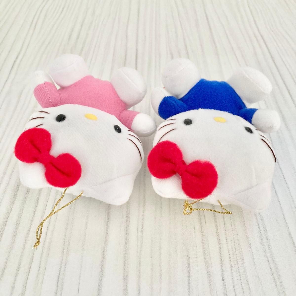 希少 1992年 当時物 レトロ ハローキティ ぬいぐるみ マスコット 2点