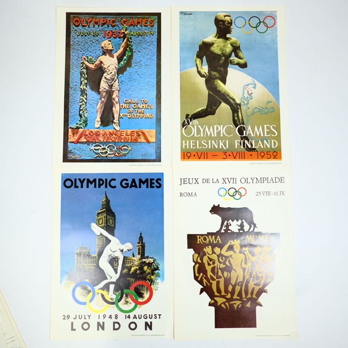 アテネからモントリオールまで オリンピックポスターセット 資生堂