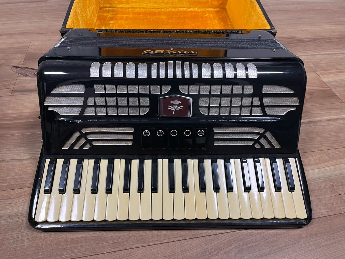 TOMBO アコーディオン 41鍵120B 黒 (訳あり) 希少 TOMBO トンボ