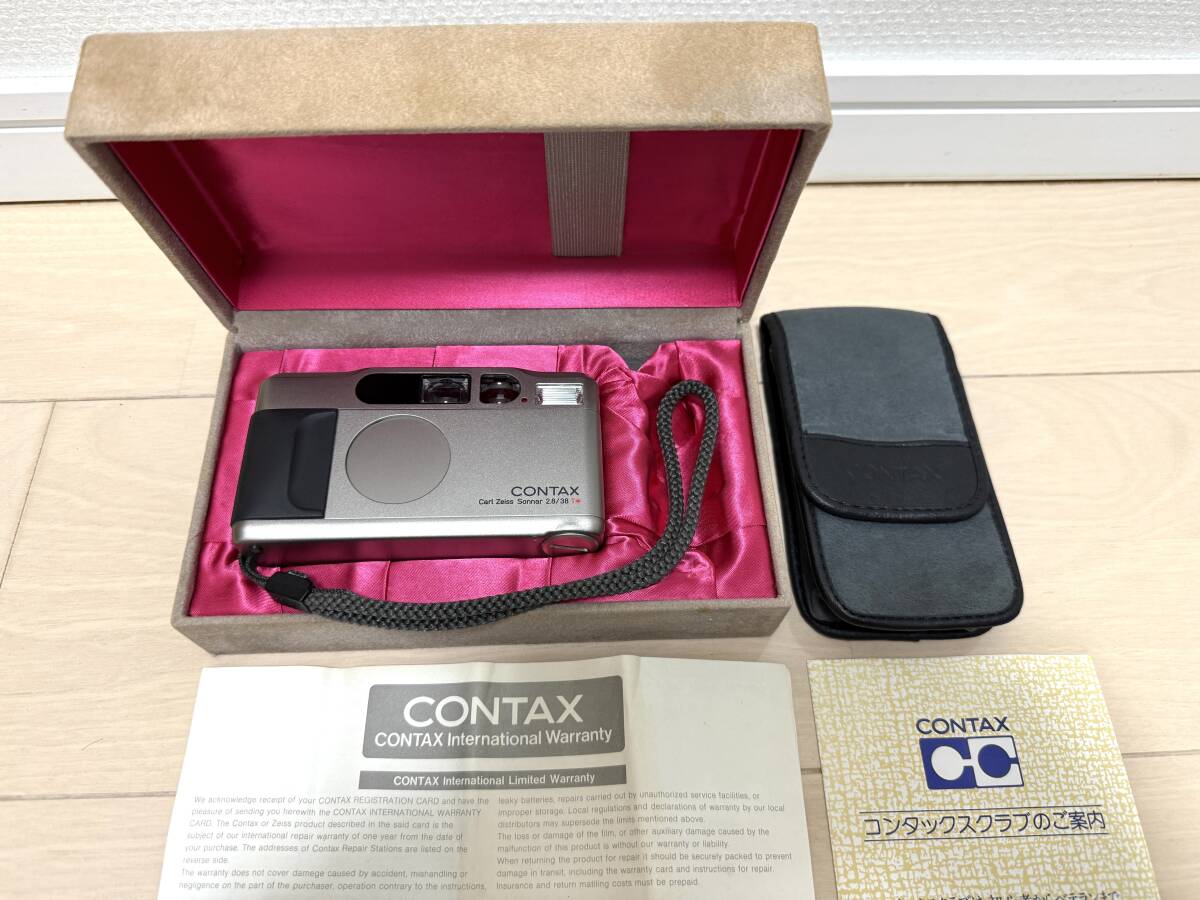 Yahoo!オークション - CONTAX コンタックス T2 チタンシルバー コンパ