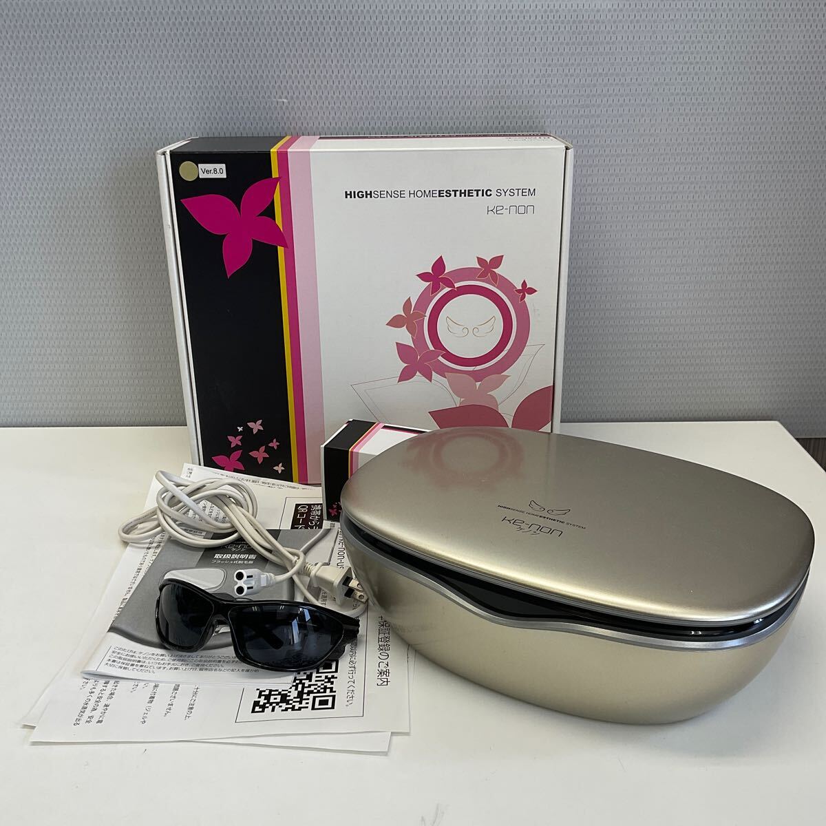 エムテック Ke-non NIPL-2080 フラッシュ式脱毛器 8.0ver 2019年製 79208☆