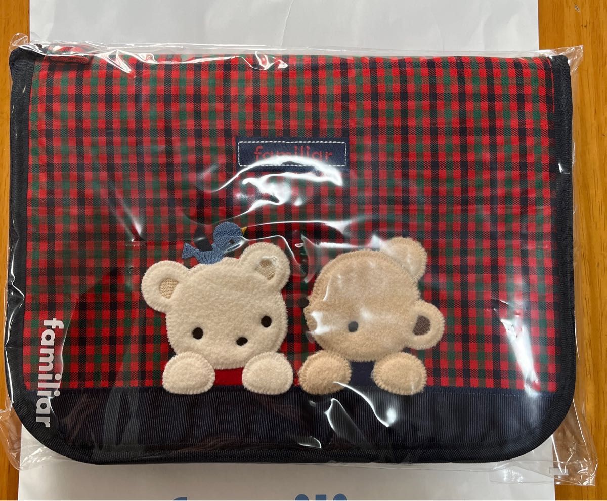 新品未開封】familiar ファミリア 母子手帳ケース L （003） 赤系