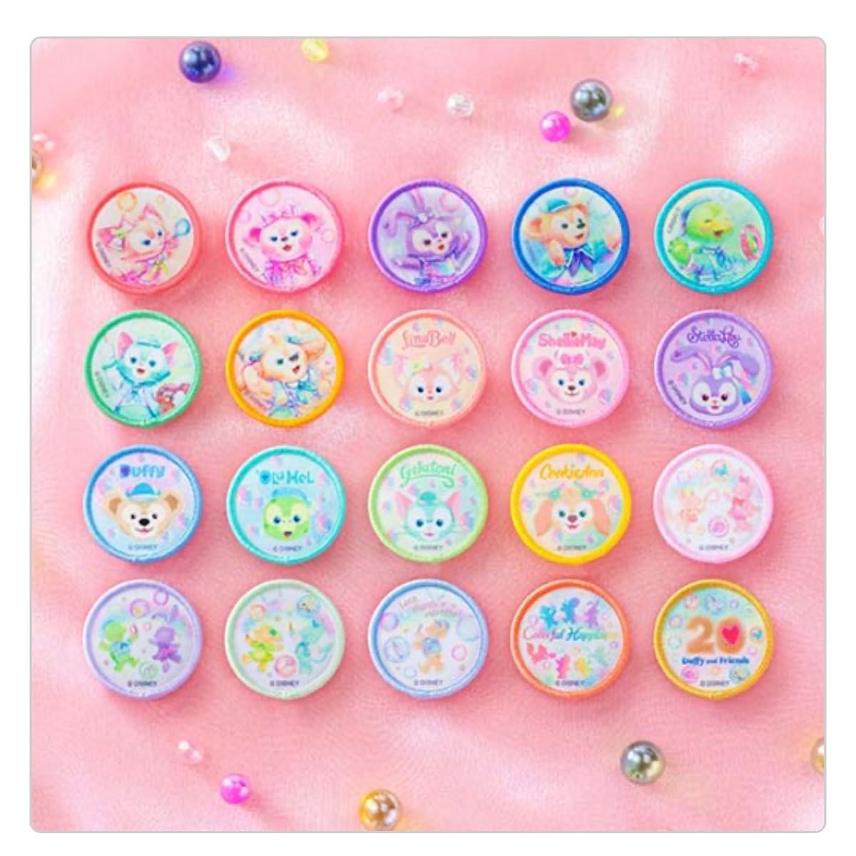 ワッペンセット ダッフィーフレンズ20周年 カラフルハピネス