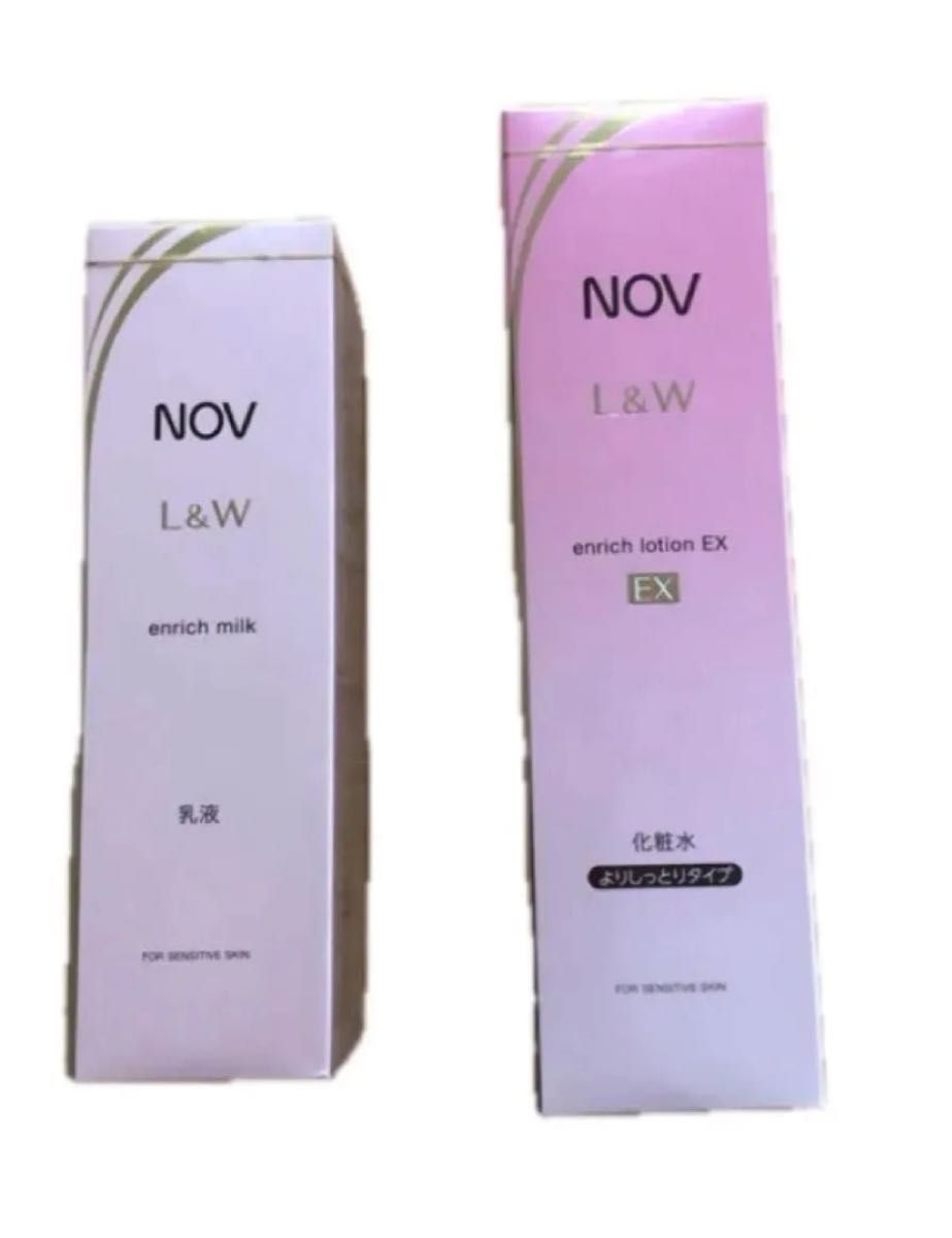 新品 NOV L&W ノブ エンリッチローション エンリッチミルク 化粧水