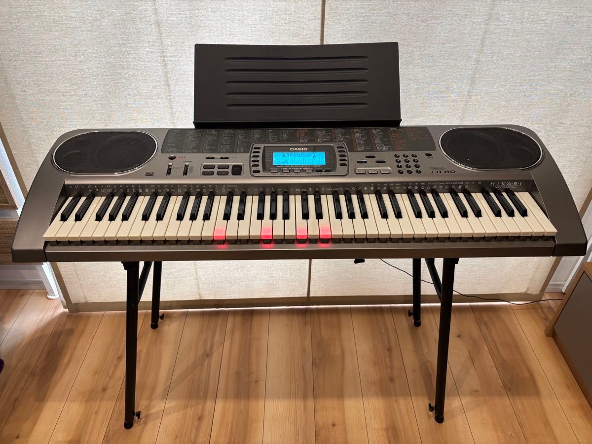 レトロ】CASIO電子ピアノLK80光ナビキーボード