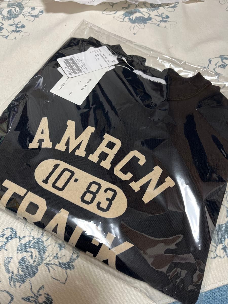 AMERICANA/アメリカーナ】 HALF SLEEVE SWEATネイビー 新品