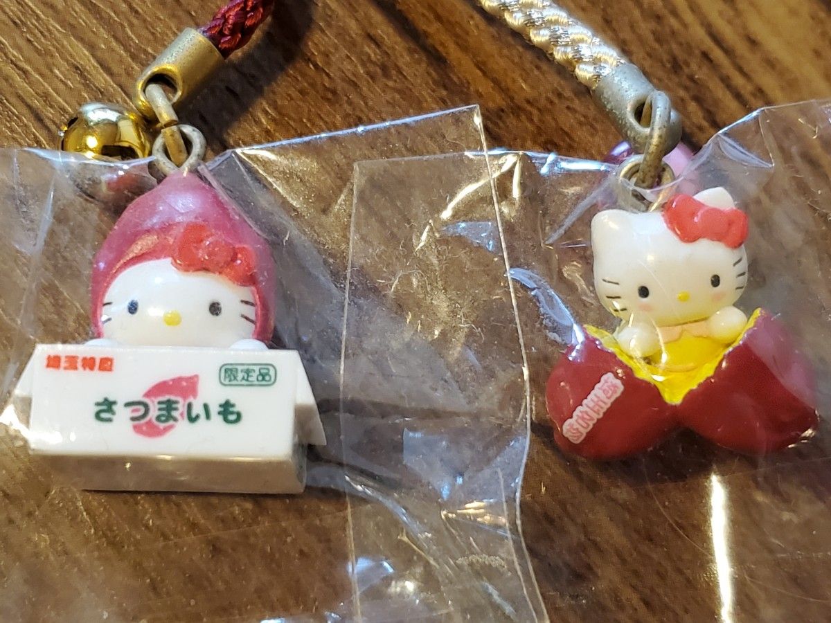 ハローキティ ご当地限定ストラップ 根付け 埼玉限定 さつまいも