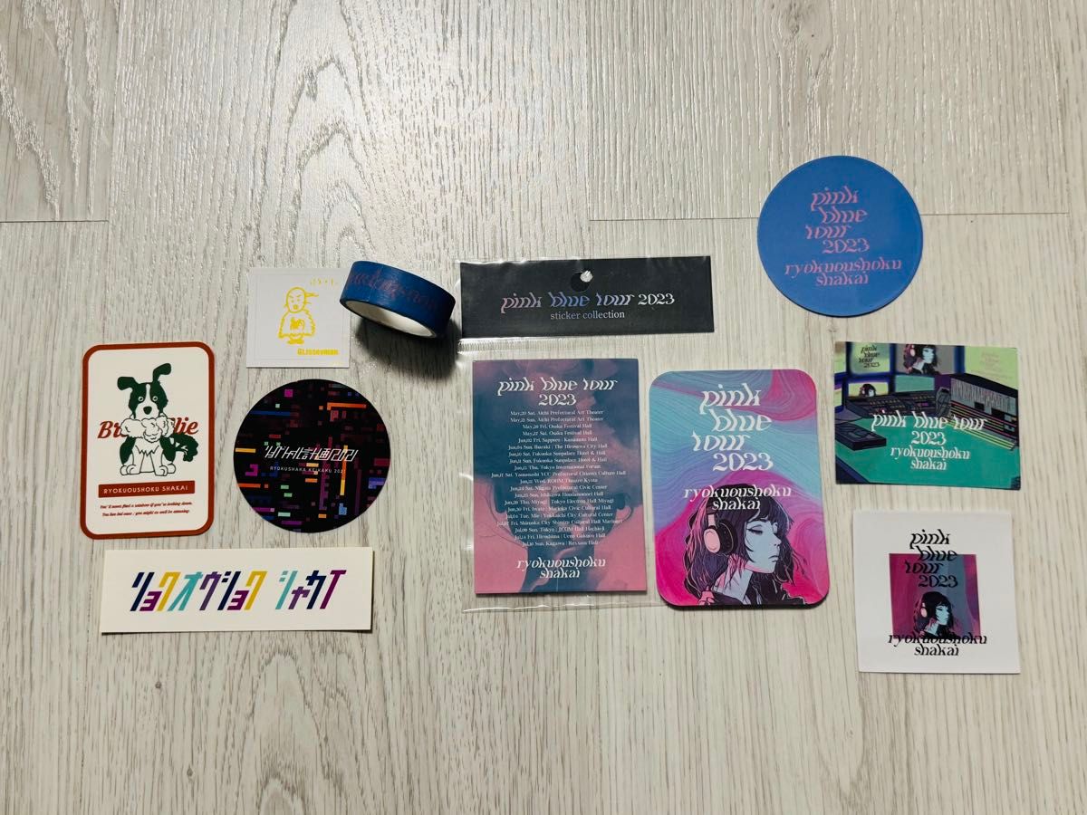 緑黄色社会 リョクシャカ ツアーグッズ ステッカーセット マスキング