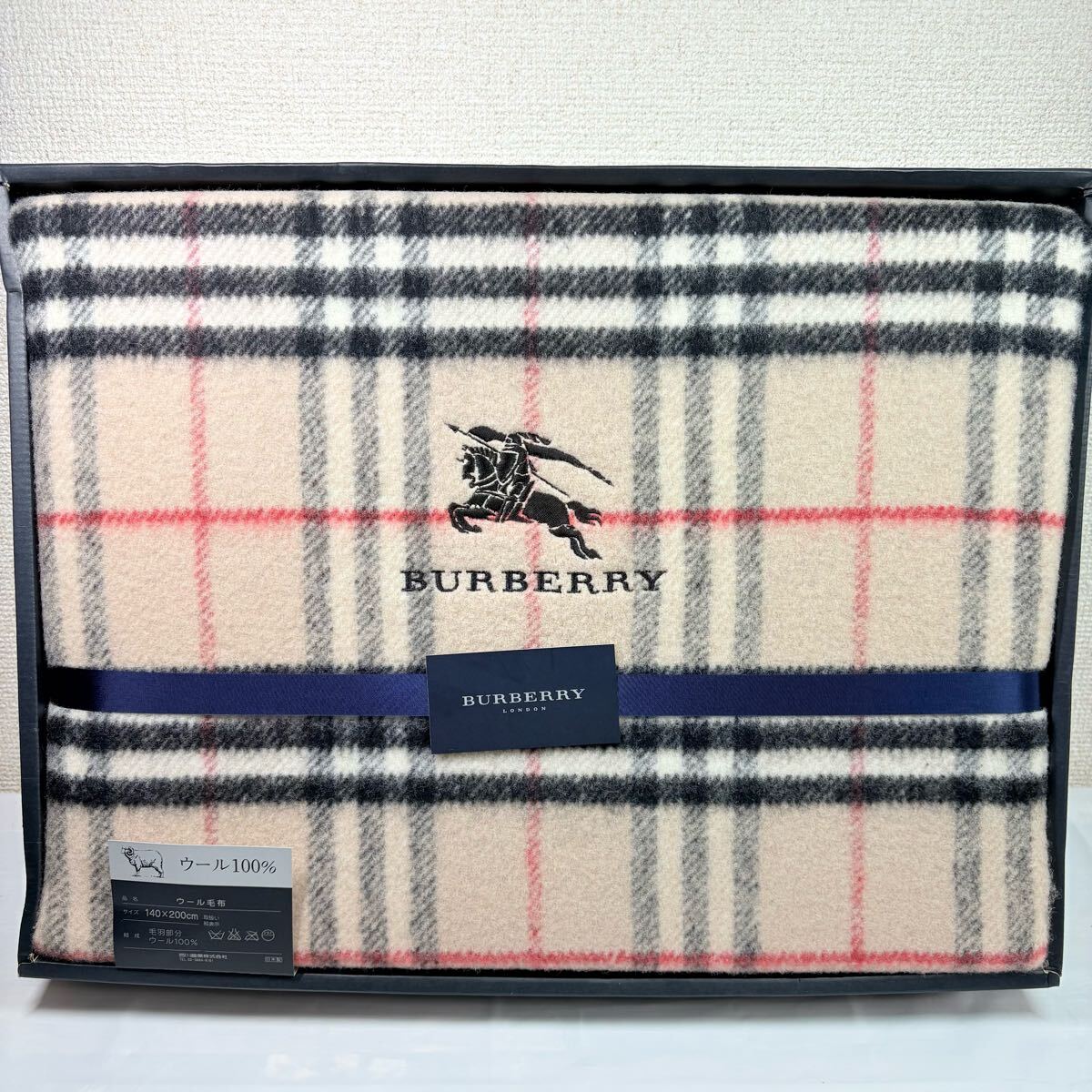 BURBERRY LONDON ウール100% ノバチェック 毛布 【公式通販】