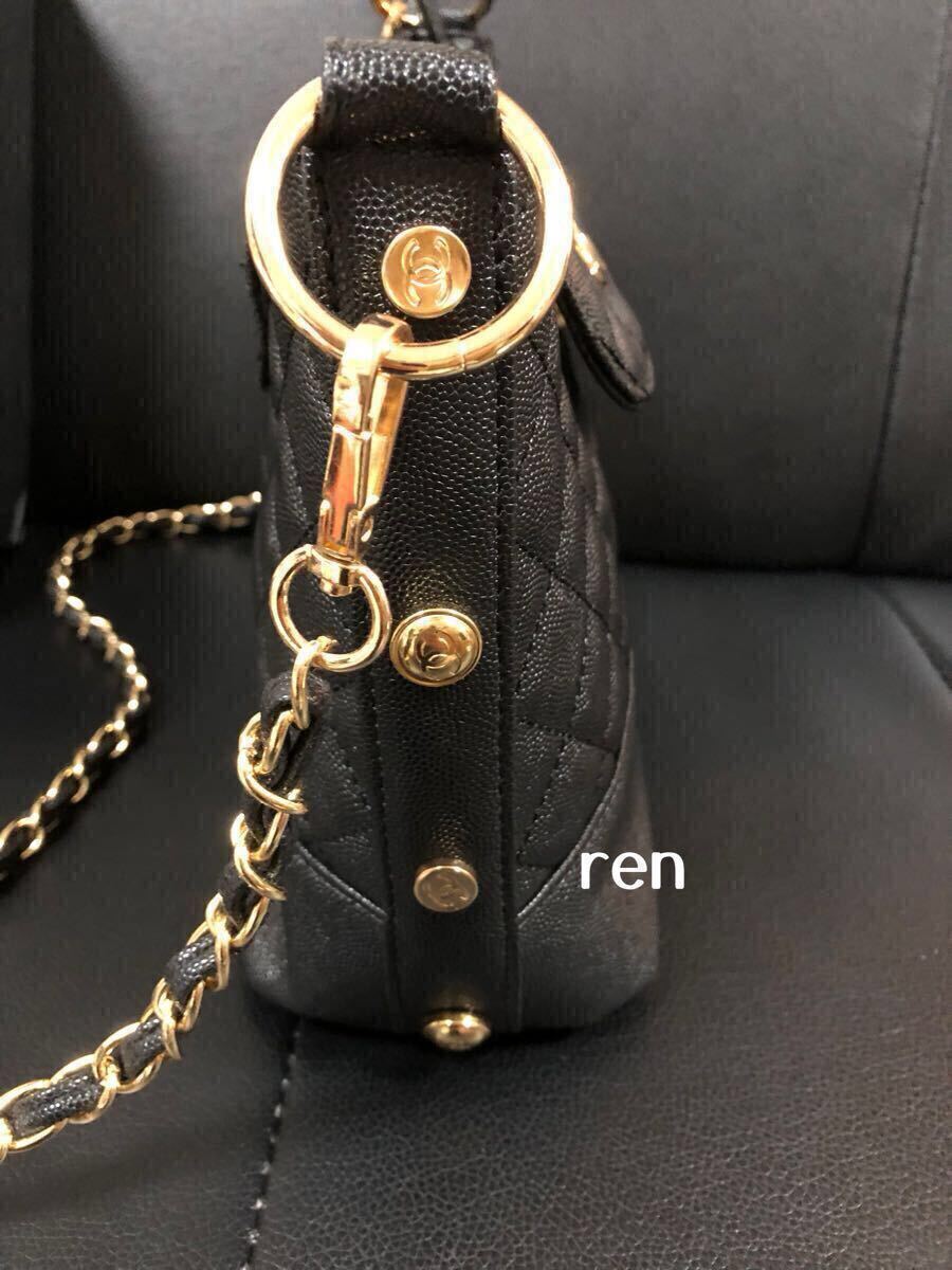 新品 CHANEL シャネル ノベルティ ショルダーバッグ ゴールドチェーン