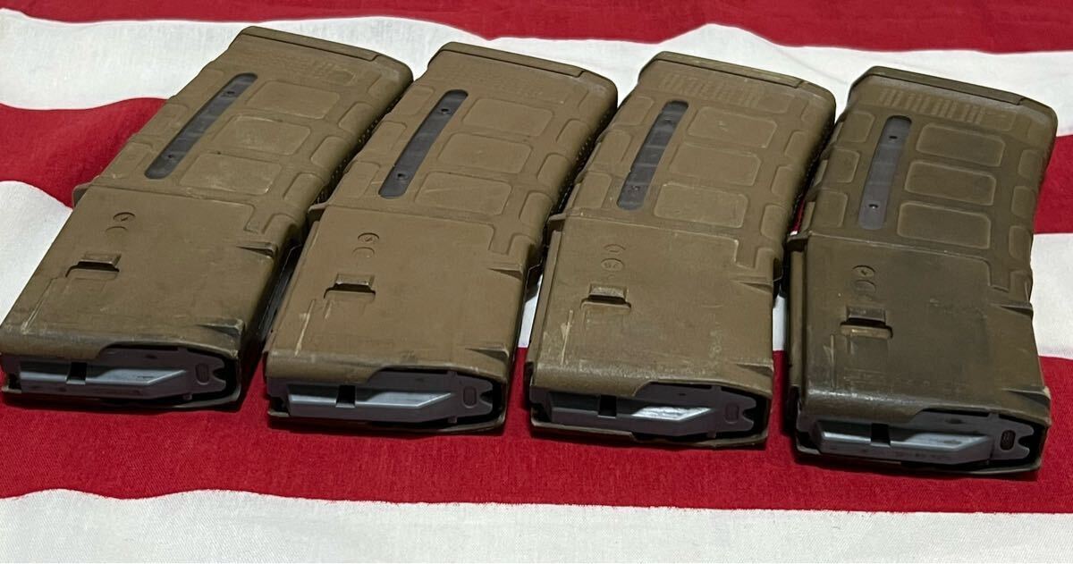 2本セット 米軍実物 MAGPUL PMAG 30 窓付き マグプル ① ⑦ 2本
