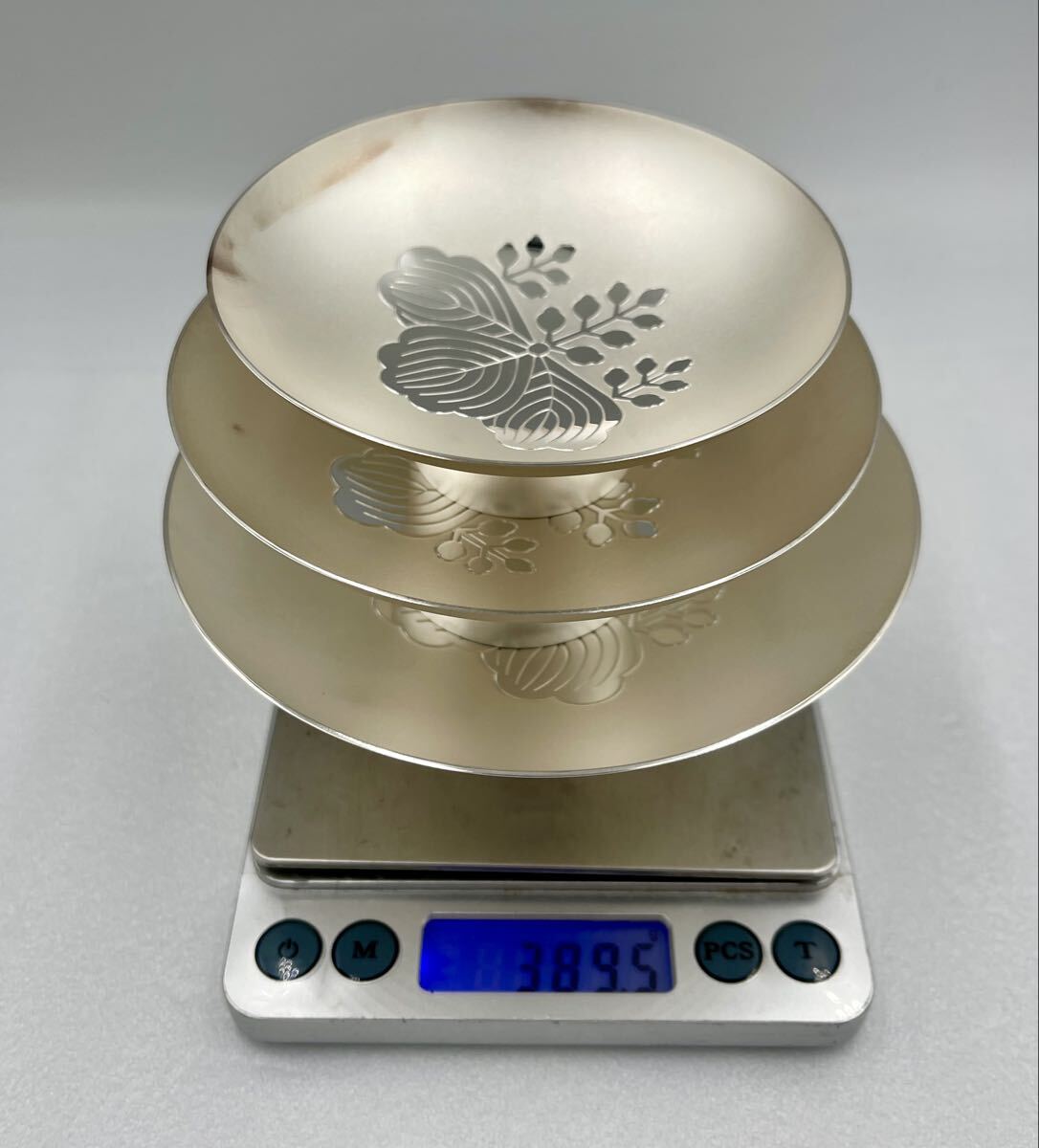 中) 銀盃 銀杯 約133g 純銀1000刻印 銀杯 純銀 シルバー silver1000