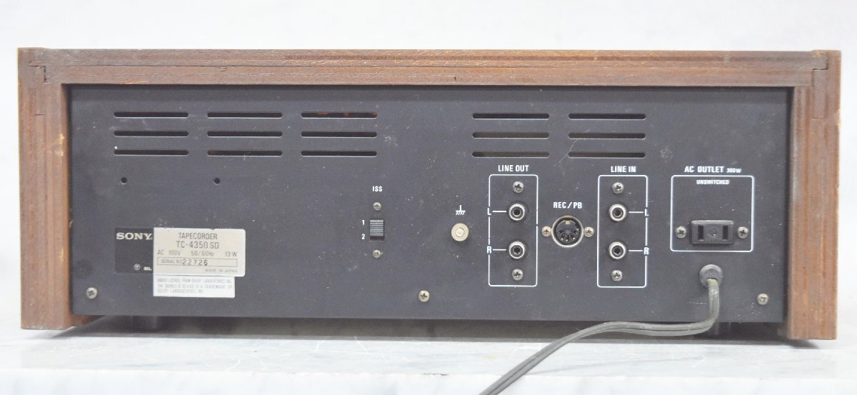 SONY TC-4350SD カセットデッキ 音響機材 ソニー ジャンク S9388611