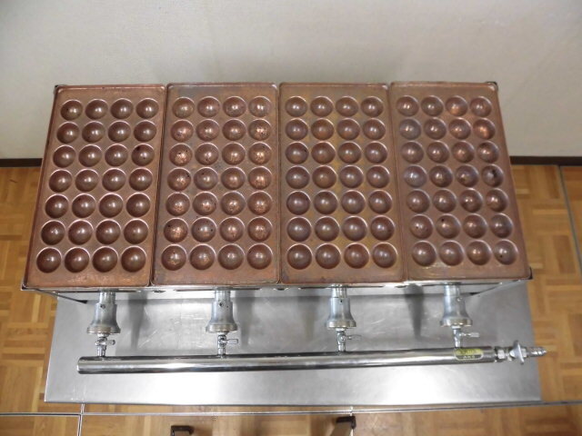 業務用 たこ焼き台 銅板 28穴×4 112穴 【公式通販】