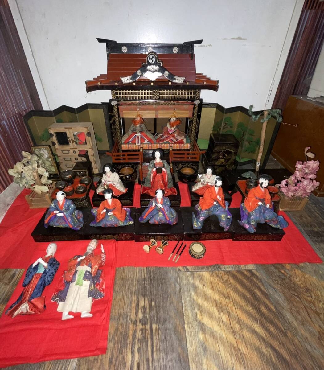 No.1290 ヴィンテージ 大正～昭和初期頃 雛人形 雛道具 欠品・欠損