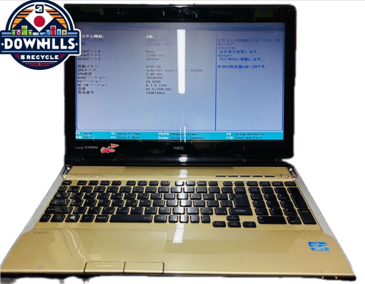 NEC LaVie L PC-LL750LS6G i7 4コア ブルーレイ｜Yahoo!フリマ（旧