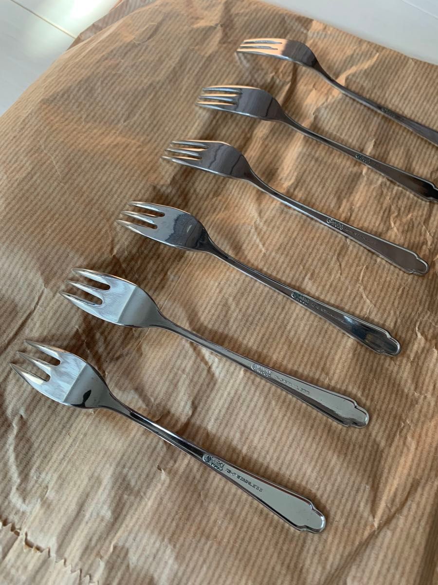 希少 美品 昭和初期モデル ラッキーウッド カトラリーセット 33点