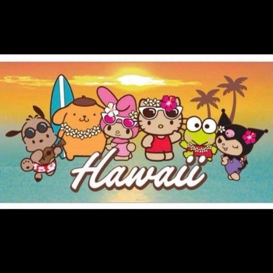 ハワイ限定 サンリオ 日焼けキティ ビーチタオル 新品未使用品 日本未