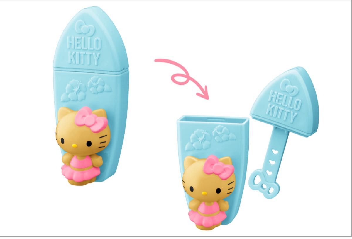 激レア！カップ入り ハローキティ 水着 サーフボード キーホルダー 激