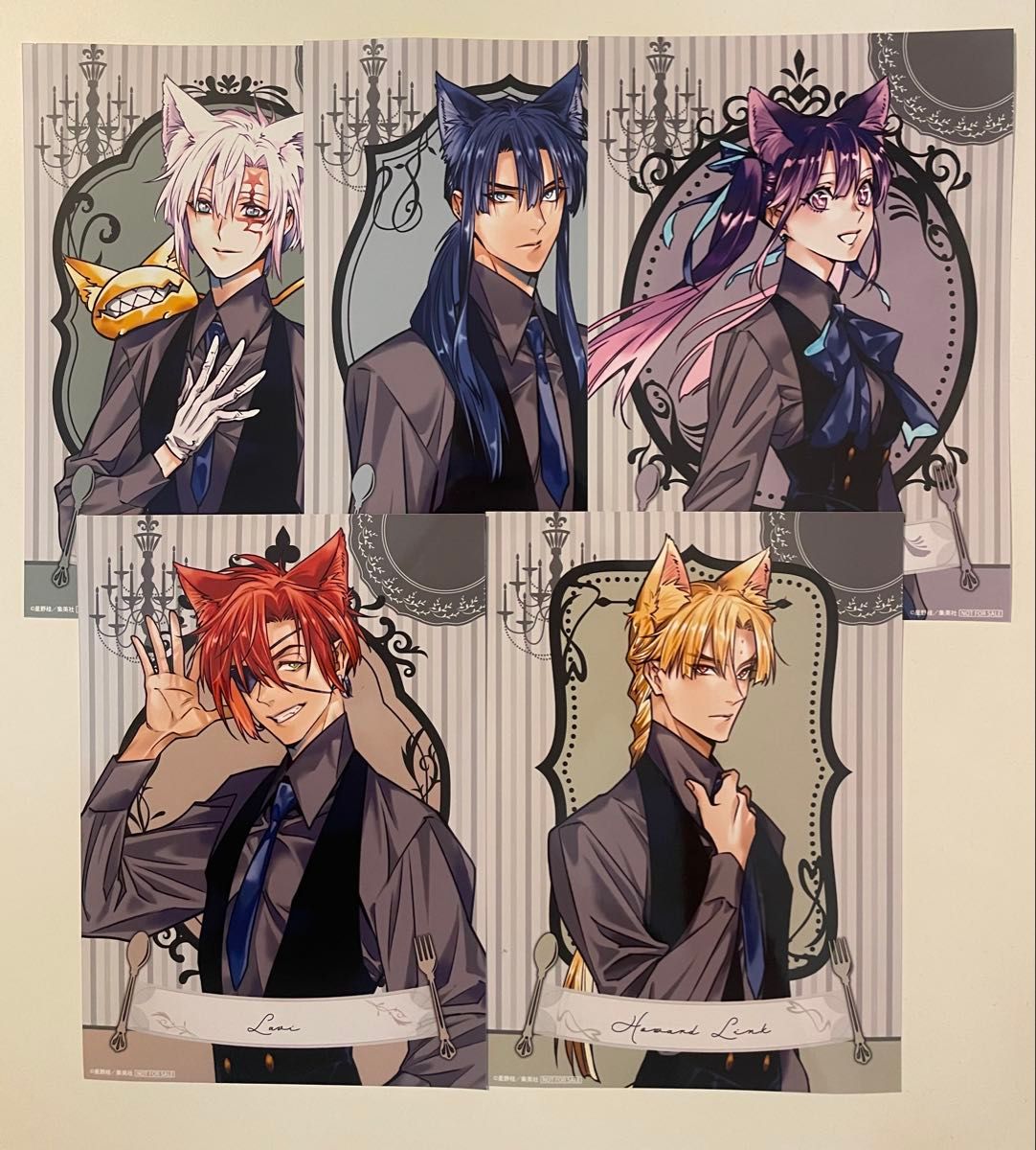 D Gray-man ザ・キャラカフェ フード特典ブロマイド 共通5種 アレン
