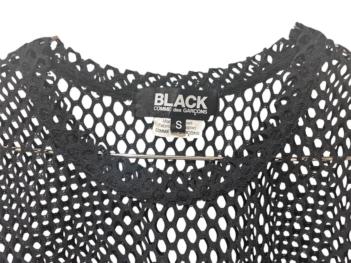 今期25ss black comme des garcons メッシュT ブラック