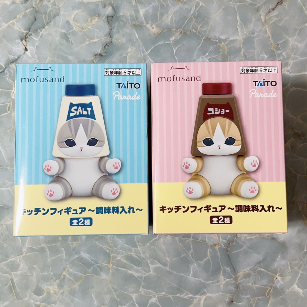 mofusand キッチンフィギュア 〜調味料入れ〜 塩にゃん 胡椒にゃん