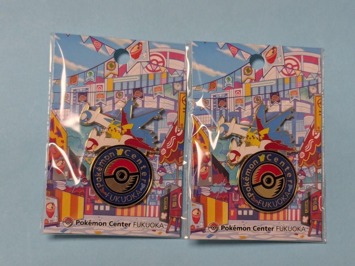 2個セット ポケモンセンター フクオカ ロゴピンズ ラティアス