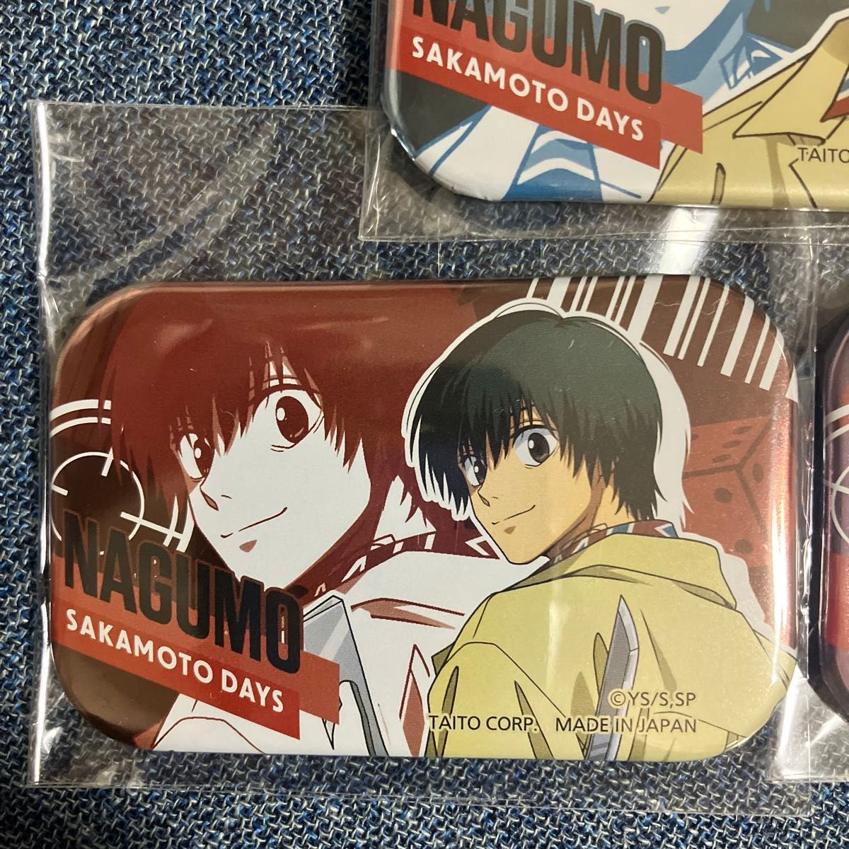 南雲 南雲与市 メタリック缶バッジ サカモトデイズ 缶バッジ スクエア