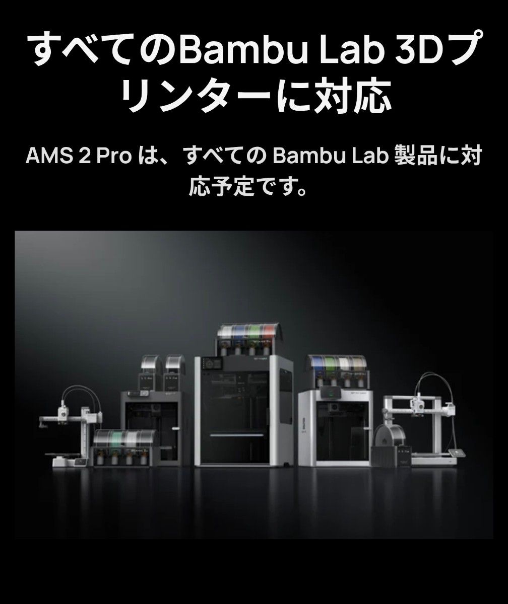 Bambu Lab AMS 2 Pro 新品未開封 自動素材供給システム A1 A1 mini P1S