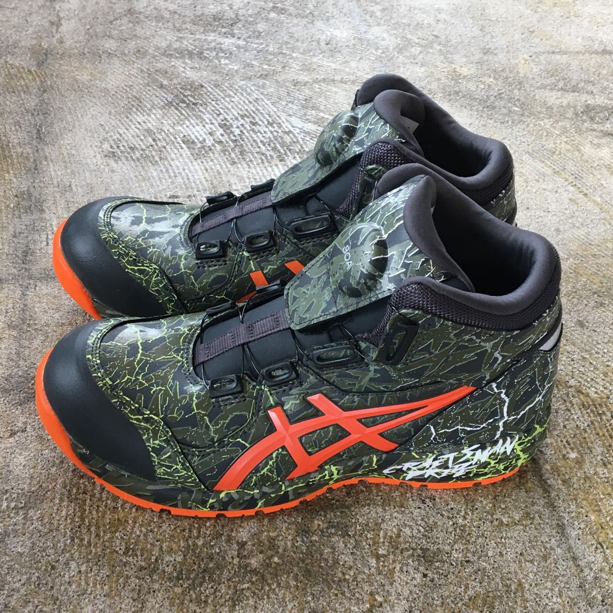 25 5cm アシックス ASICS 安全靴 CP-304 マグマ 限定カラー 新品 未