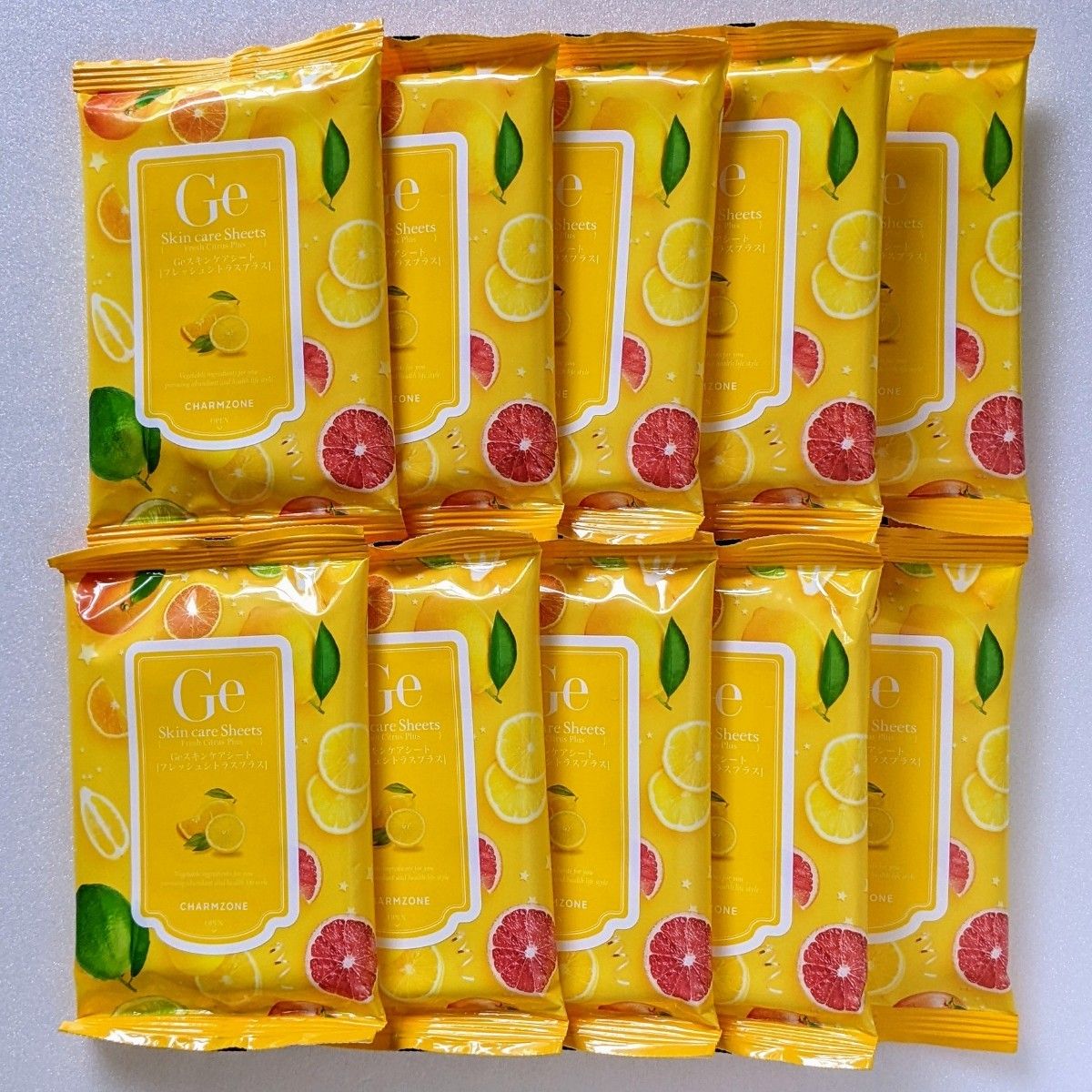 新品・未開封】チャームゾーン Geスキンケアシート フレッシュシトラス