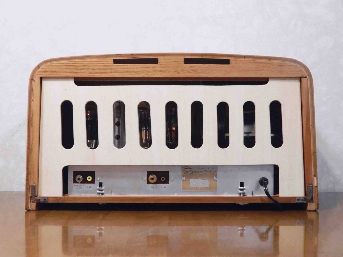 家族団らん昭和レトロ真空管ラジオ マツダ614A bluetooth ST管ラジオ