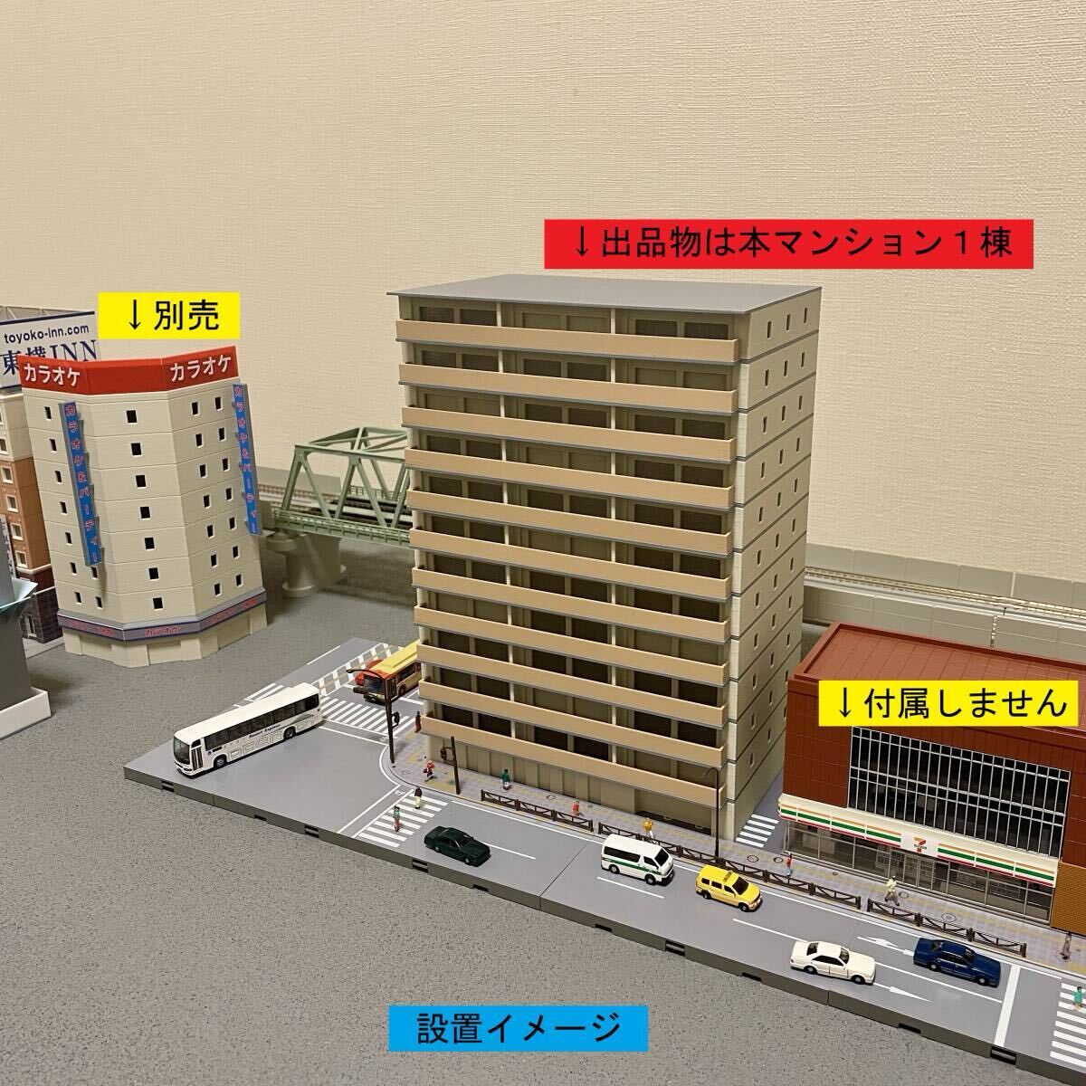 Nゲージ 都市型マンションB ストラクチャー（完成品）模型｜Yahoo