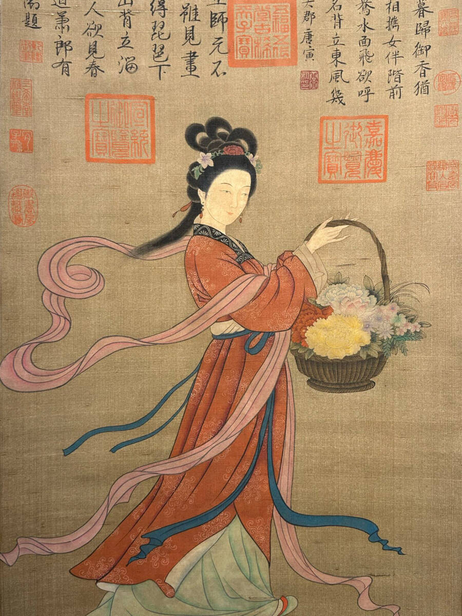 掛軸 日本画 書道 骨董品 掛軸 日本画 書道 骨董品 掛け軸アート「虎