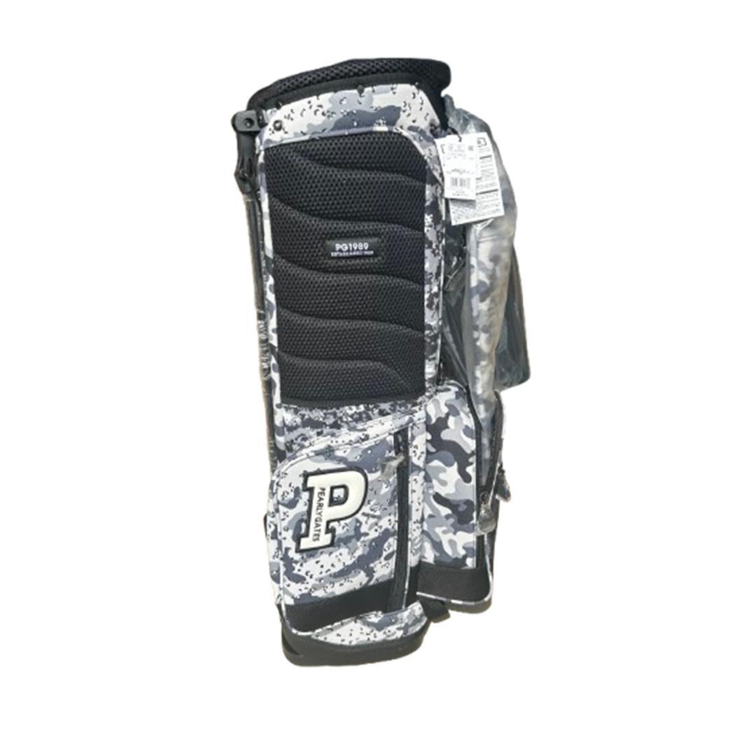 新品 未使用 PEARLY GATES 迷彩柄 スタンド式キャディバッグ ホワイト