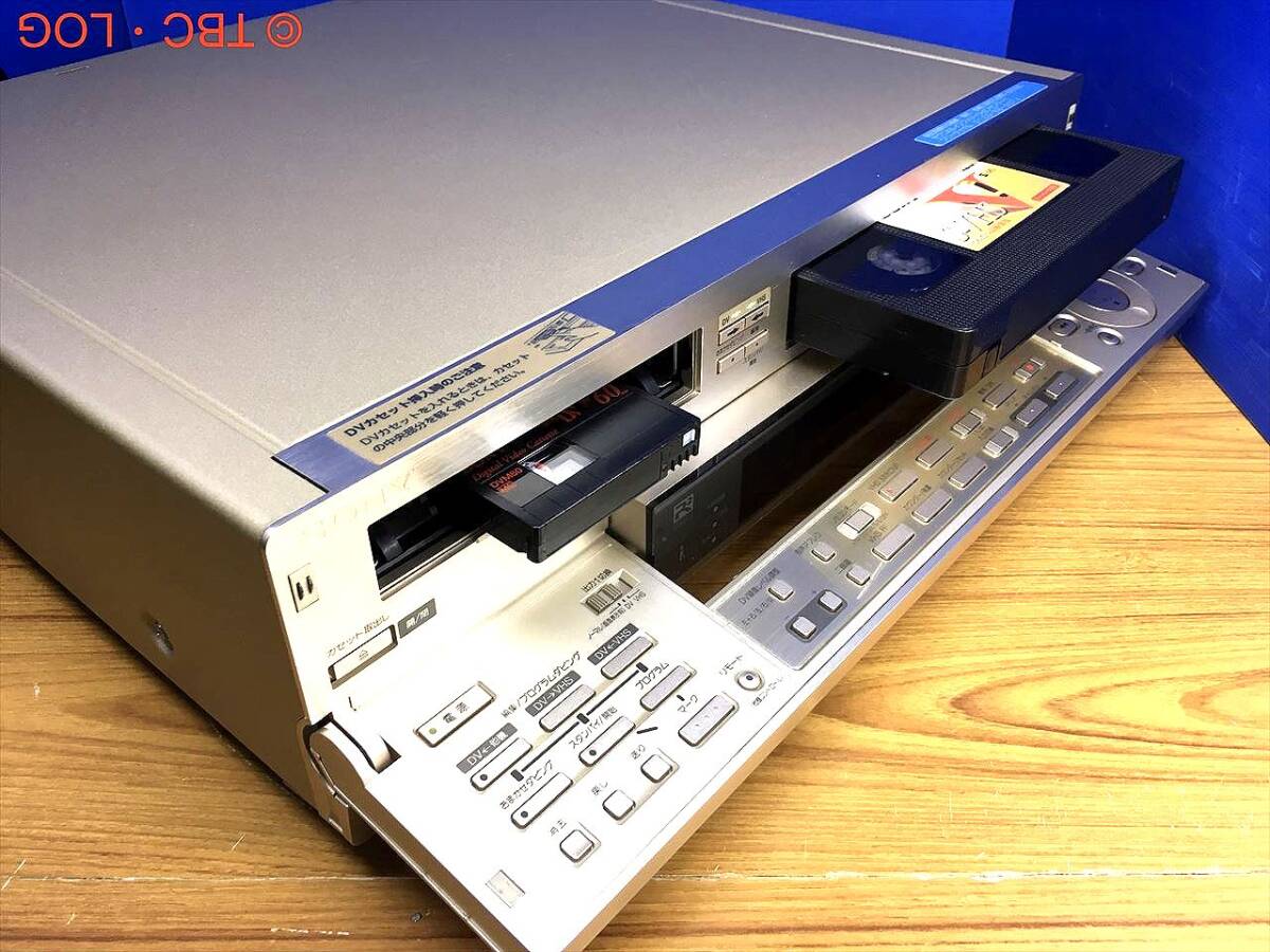 SONY ☆整備済み 元箱＆リモコン付 DV+S-VHSダブルデッキWV-