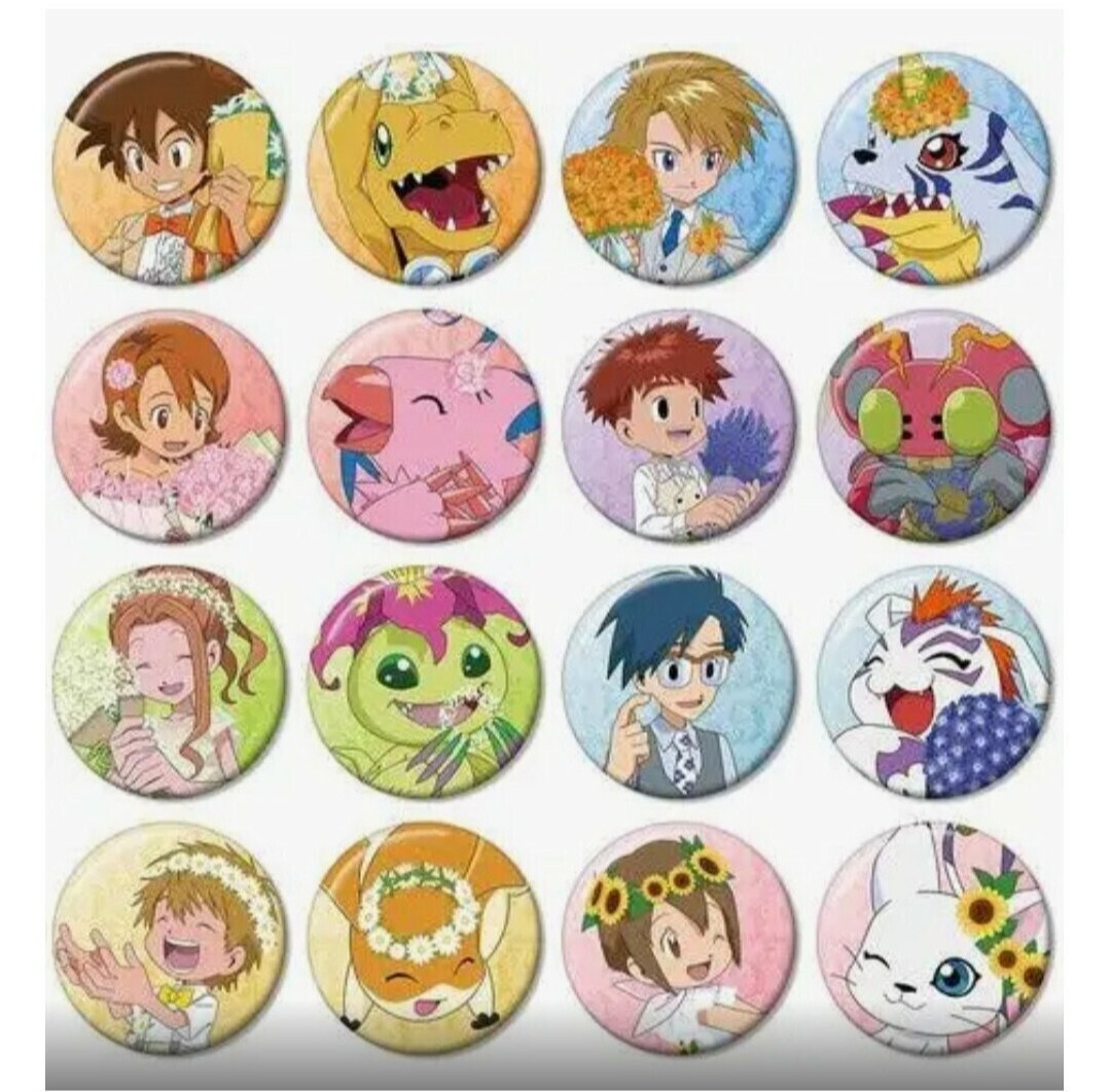 デジモン25th Anniversary トレーディング缶バッジB BOX 八神太一八神