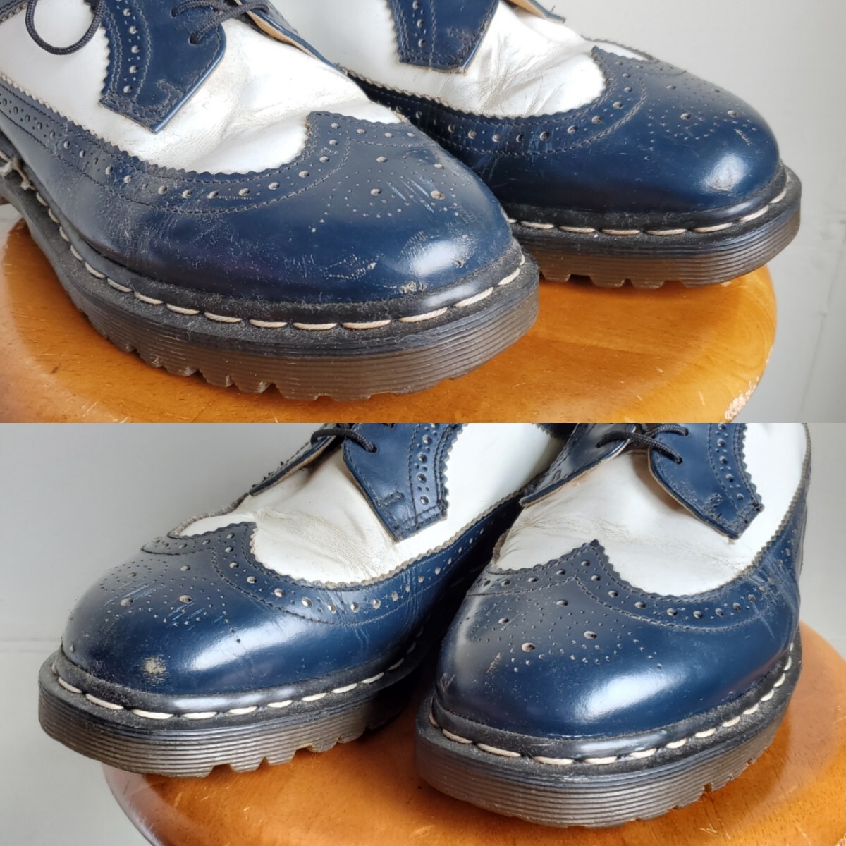 10 【UK8】英国製 ドクターマーチン Dr Martens ウイングチップ