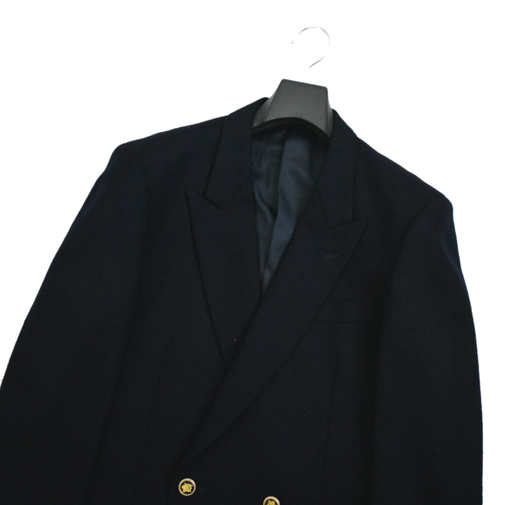 美品 80s 90s Dear Knight 紺ブレ ダブル ブレザー ウール A6 日本製