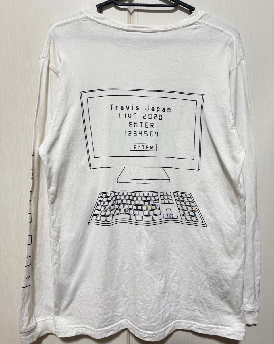 TravisJapan ライブ グッズ ロングTシャツ 白 ホワイト エンターセブン