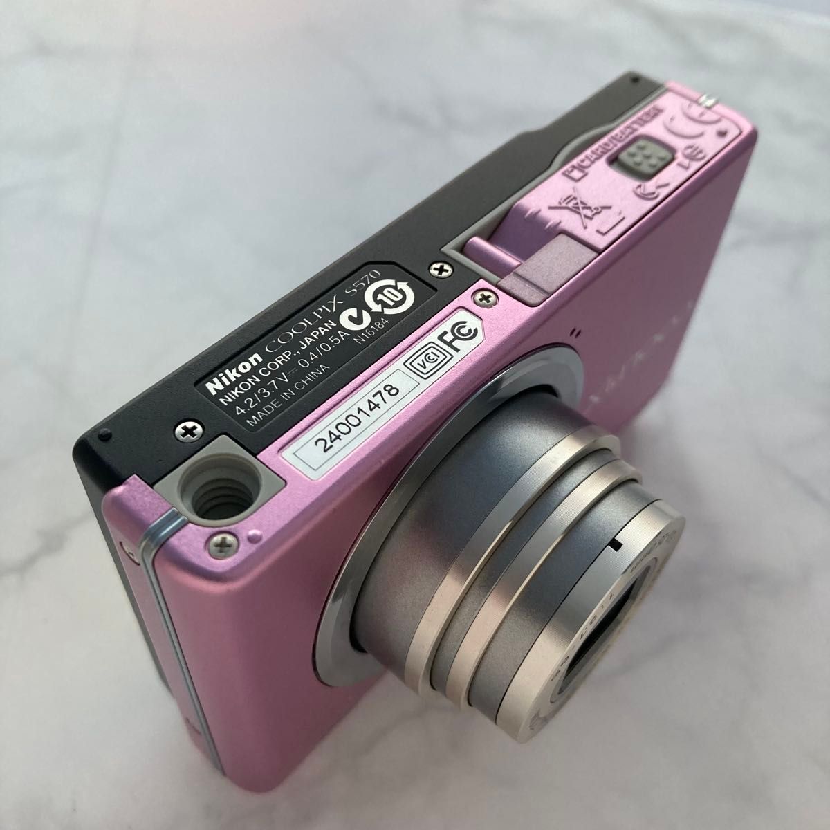 光学5倍ズーム Nikon COOLPIX S570 ピンク 平成21年製CCDコンデジ