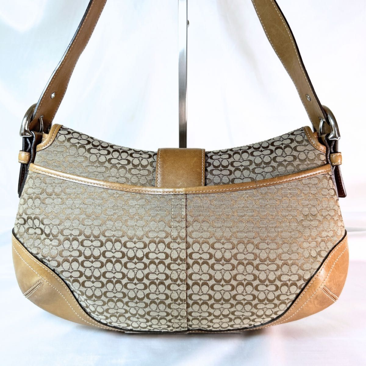 美品 COACH コーチ ワンショルダーバッグ SOHO ソーホー ミニ