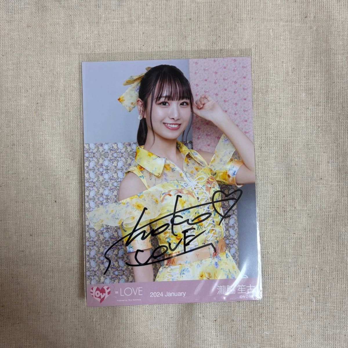 瀧脇笙古 イコラブ 6周年メンカラ衣装 直筆 生写真｜Yahoo!フリマ（旧