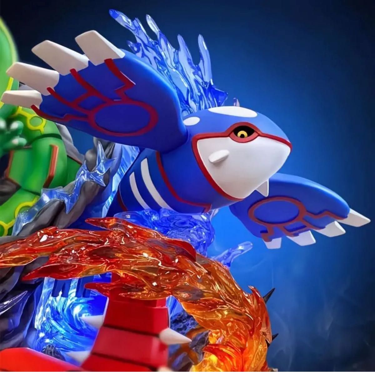 ポケモンフィギュア グラードン カイオーガ レックウザLED付き 新品即