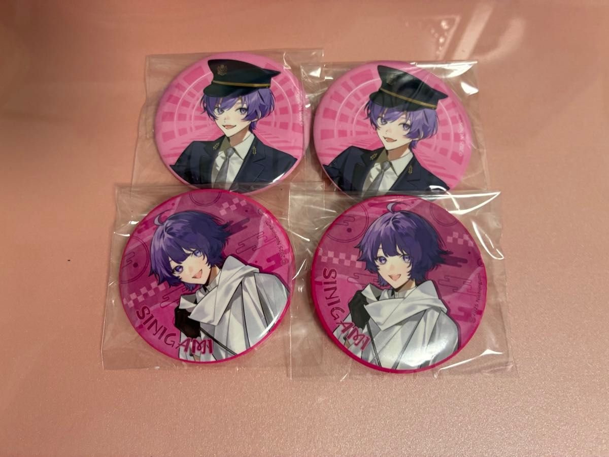 日常組 京都タワー 缶バッジ ぺいんと クロノア しにがみ トラゾー