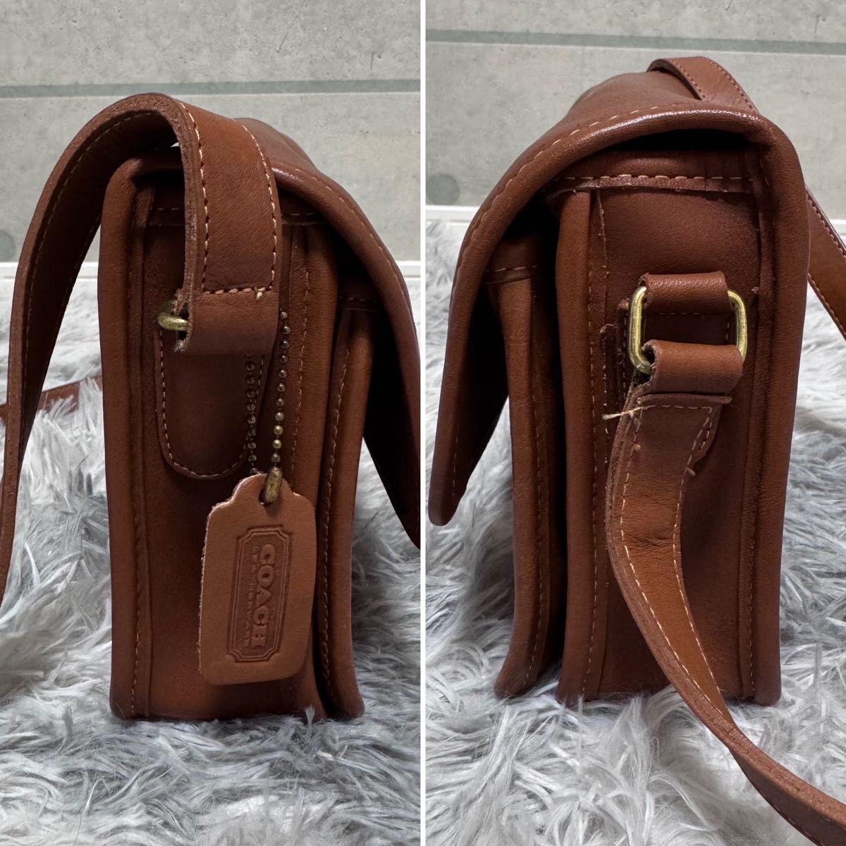 オールドコーチ ショルダーバッグ COACH レザー 斜めがけ 肩掛け